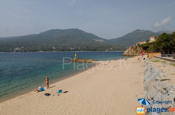 Plage de Mancinu à Propriano