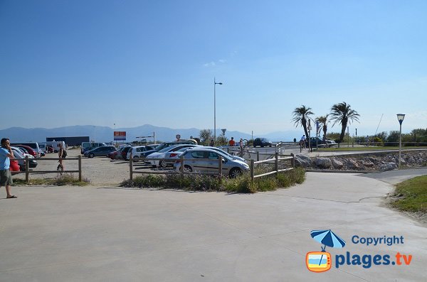 Parking de la plage Mar Estang du Canet