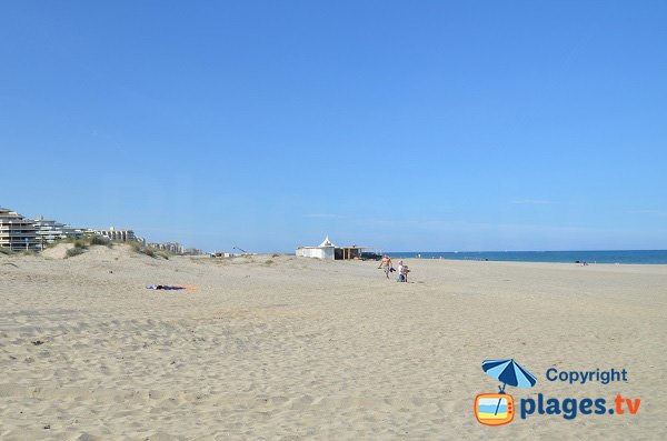 Plage de Mar Estang au Canet en Roussillon