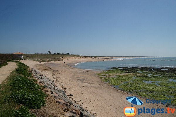 Rochers sur la plage du Marais Girard - Brétignolles sur Mer