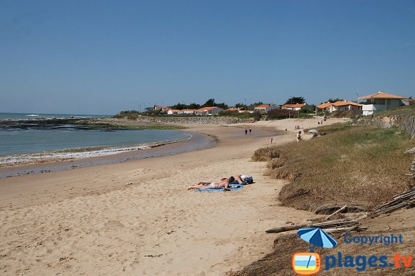 Plage du Marais Girard avec vue sur Brétignolles