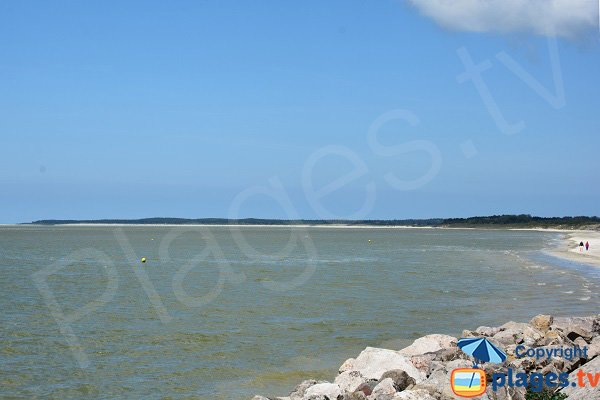 Plage du Marais au Crotoy avec vue sur la baie de Somme