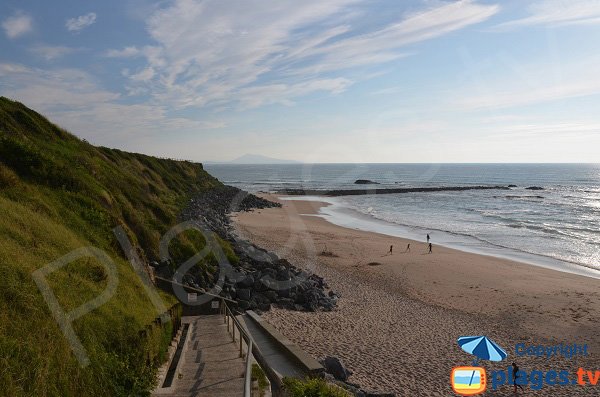 Spiaggia a sud di Biarritz