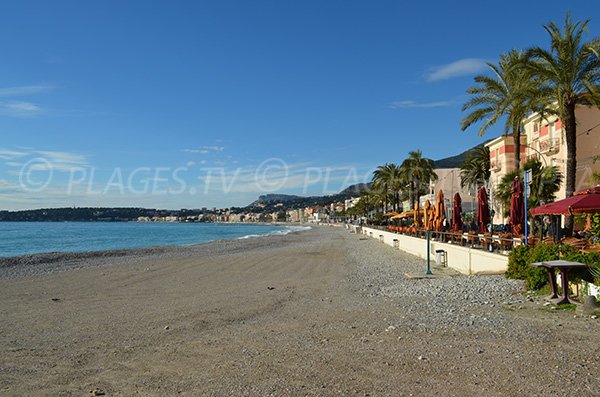 Plage du Marché à Menton