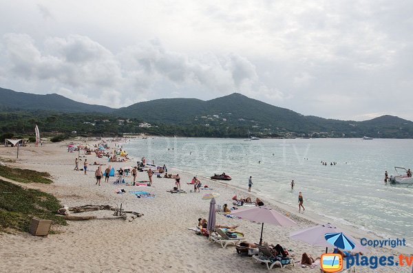 Plage de Mare e Sole en été