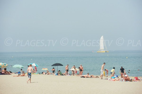 Strand im Norden von Argelès sur Mer