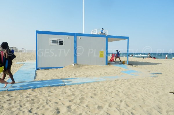 Poste de secours de la plage Marenda du Canet 66