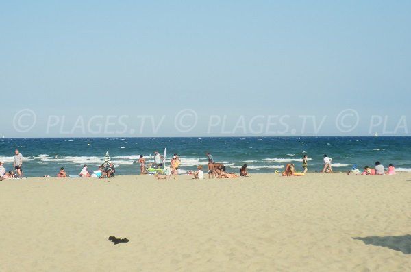 Plage de la Marenda au Canet en Roussillon