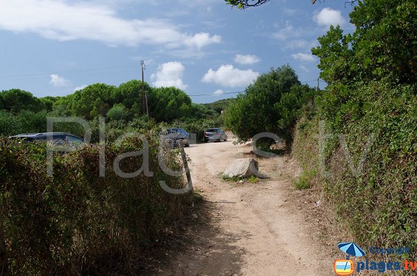 Parking de la plage de la Marina di Fiori