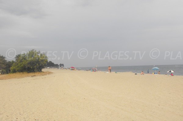 Plage de la Marina d'Oru à Ghisonaccia Corse