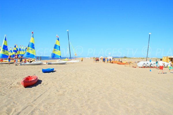 Centre Nautique sur la plage Marina de Vendres