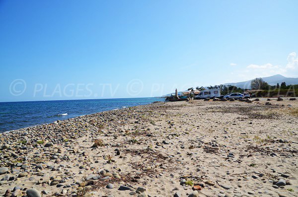 Parking de la plage de Solaro