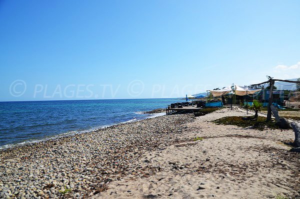 ristorante della spiaggia della Marina di Solaro - Corsica