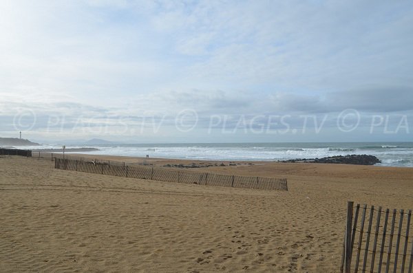 Sand beach in Anglet in France