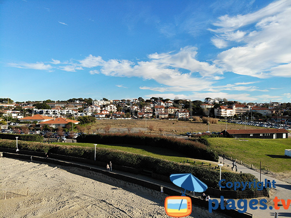 Environnement de la plage de Marinella à Anglet