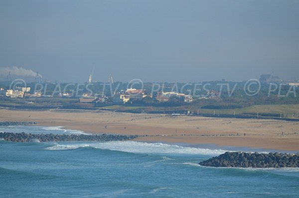 Spiaggia di Marinella a Anglet in Francia