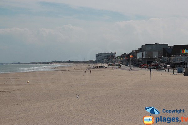 Photo de la plage sud de Dunkerque (Marsouin et Casino)