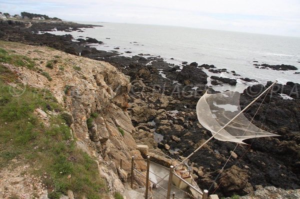 Fishing in Marsouins bay in Le Pouliguen