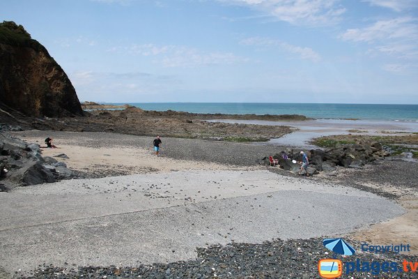 Cale de mise à l'eau à Martin Plage