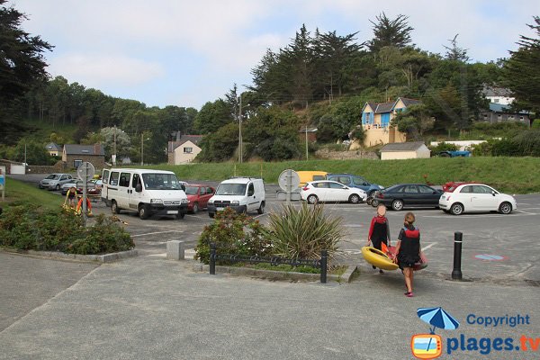 Parking de la plage de Martin à Plérin