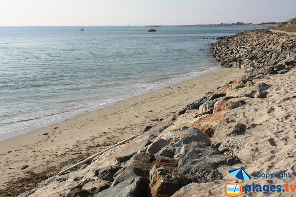 End of beach of Martinière in Noirmoutier