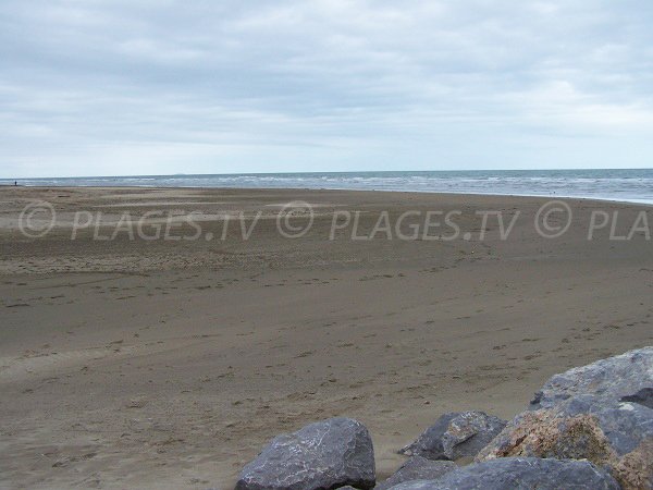 Mateille beach in Gruissan - France