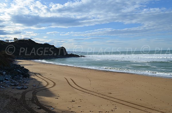 Plage de sable à St Jean de Luz sur la Côte Basque