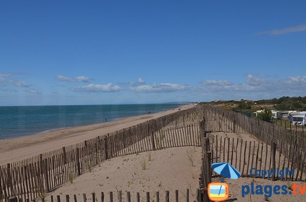 Foto della spiaggia del Mediterraneo a Vias - Francia