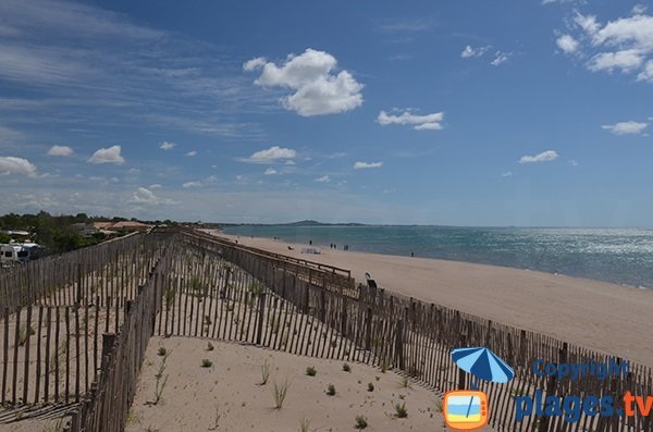 Plage entre Vias et Portiragnes - Mediterranée