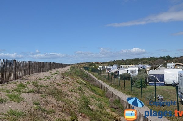 Emplacement de camping à Vias côté Portiragnes