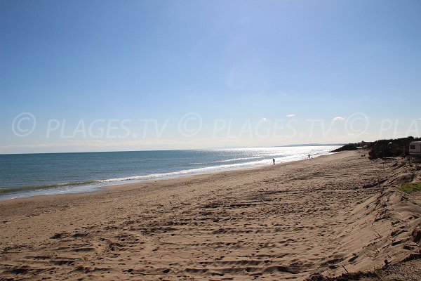 Plage de la Méditerranée à Vias