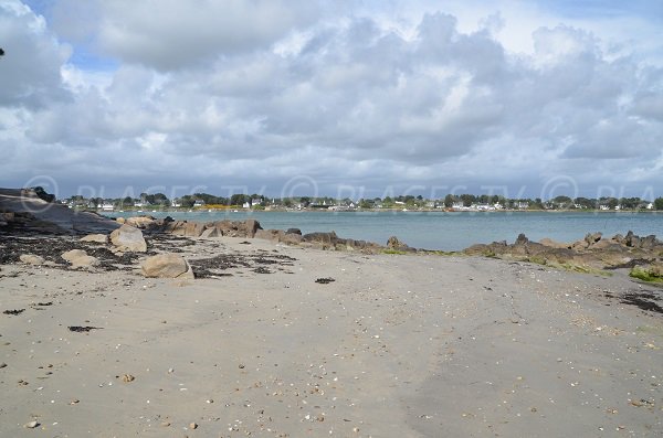 Photo of Men Allen beach in La Trinité sur Mer in Brittany