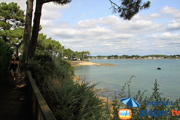 Chemin de promenade de la plage de Men Allen