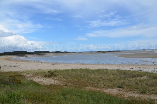 Plage à la Trinité sur Mer à côté de Carnac