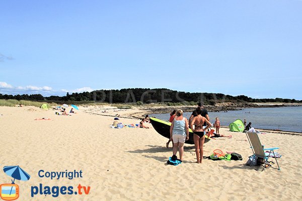 Fine sand beach in La Trinité