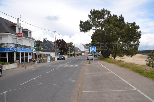 Parking de la plage du Men Du à La Trinité