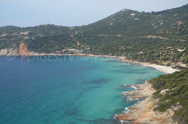 Photo de la plage de Menasina à Cargèse