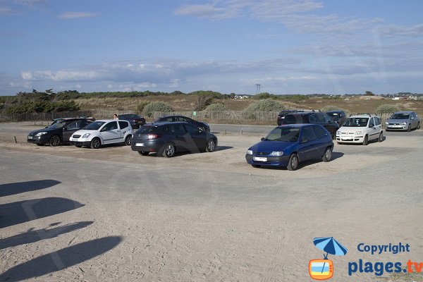 Parking de la plage du Mentor - Plouharnel