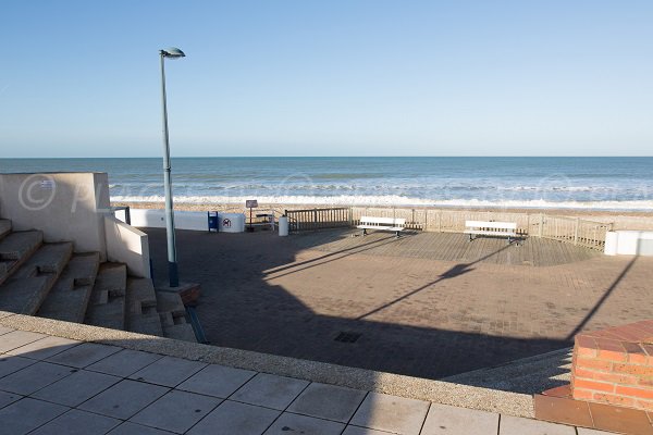 Accès à la plage du centre de Villers sur Mer