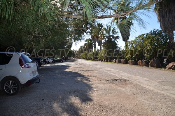 Parcheggio gratuito della spiaggia del Mérou