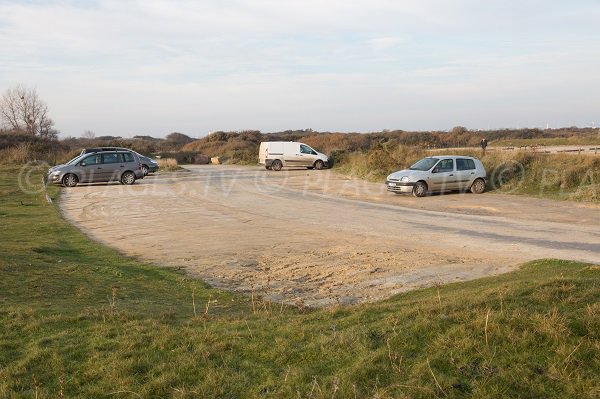 Parking of the beach of Merville Franceville - Calvados