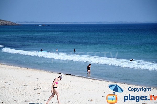 Plage pour le surf dans le Finistère