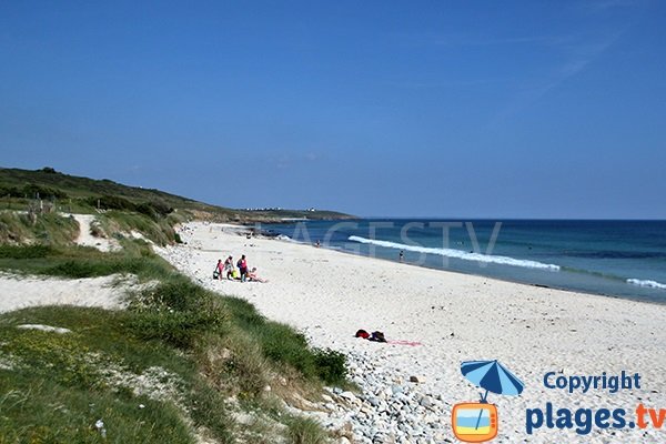 Plage et dune de Mesperleuc à Plouhinec