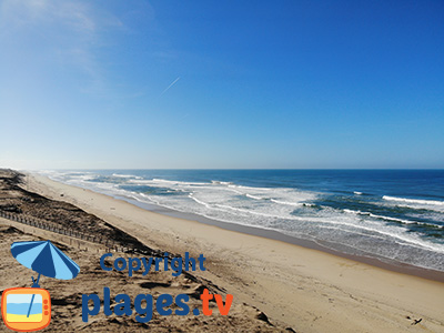 Plage de Messanges dans les Landes