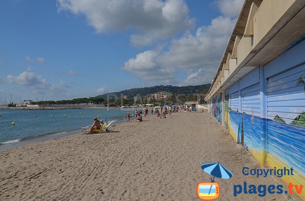 Plage entre Juan les Pins et Golfe Juan