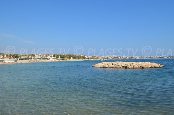 Gesamtansicht Strand Midi - Golfe Juan