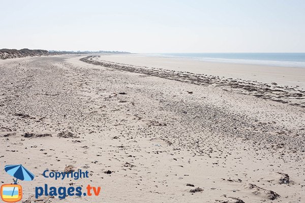 Photo de la plage de la Mielle de la Hougue Blanche à Glatigny - 50