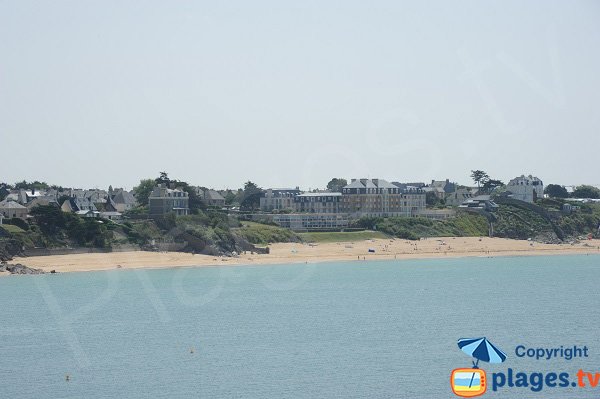 Photo de la plage du Minihic à Saint Malo