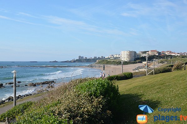 Plage publique de Milady à Biarritz