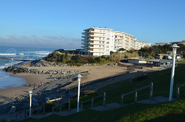 Spiaggia di Biarritz accessibile anche dal parking Ilbarritz